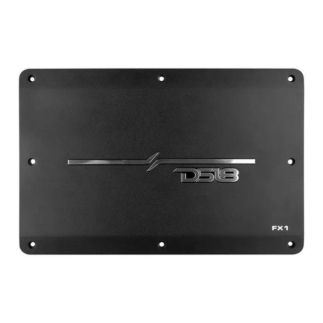 DS18 FX-1 Flush Mount / Surface Mount 1 Channel Monoblock Class D Amplifier With Acrylic Cover for Custom Installation 1 X 900W RMS @1 Ohm - Trinity Car Audio