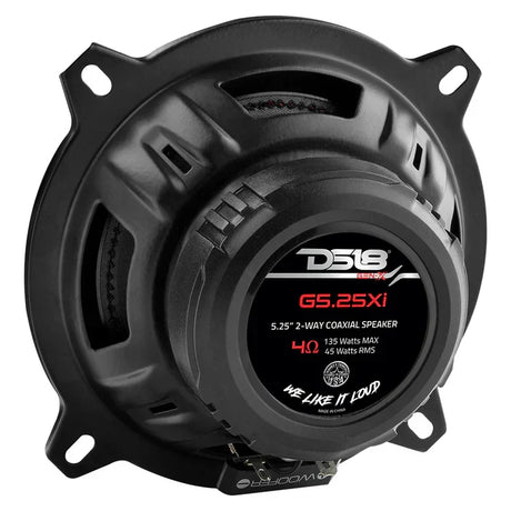 DS18 DS18 G6.5XI GEN-X 5.25" 2-Way Coaxial Speakers 135 Watts 4-Ohm - Car Audio