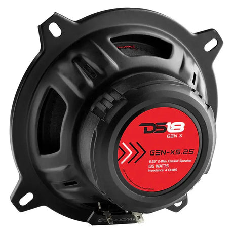 DS18 DS18 GEN-X5.25 GEN-X 5.25" 2-Way Coaxial Speakers 135 Watts 4-Ohm - Car Audio