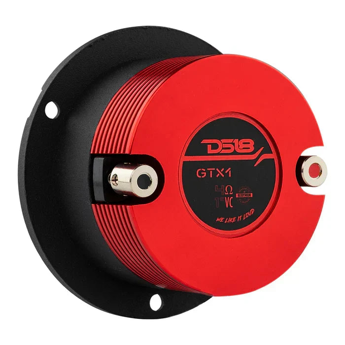 DS18 DS18 GTX1 3" Die Cast Compression Neodymium Super Bullet Tweeter 240 Watts 1" Titanium 4-Ohm (each) - Car Audio