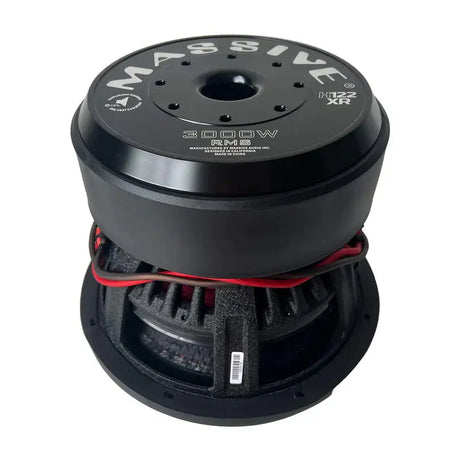 Massive Audio Massive Audio H122XR - 12" 3000 Watts RMS Dual 2 Ohm 4" V.C. Mega 70 Lbs. Subwoofer - Car Audio