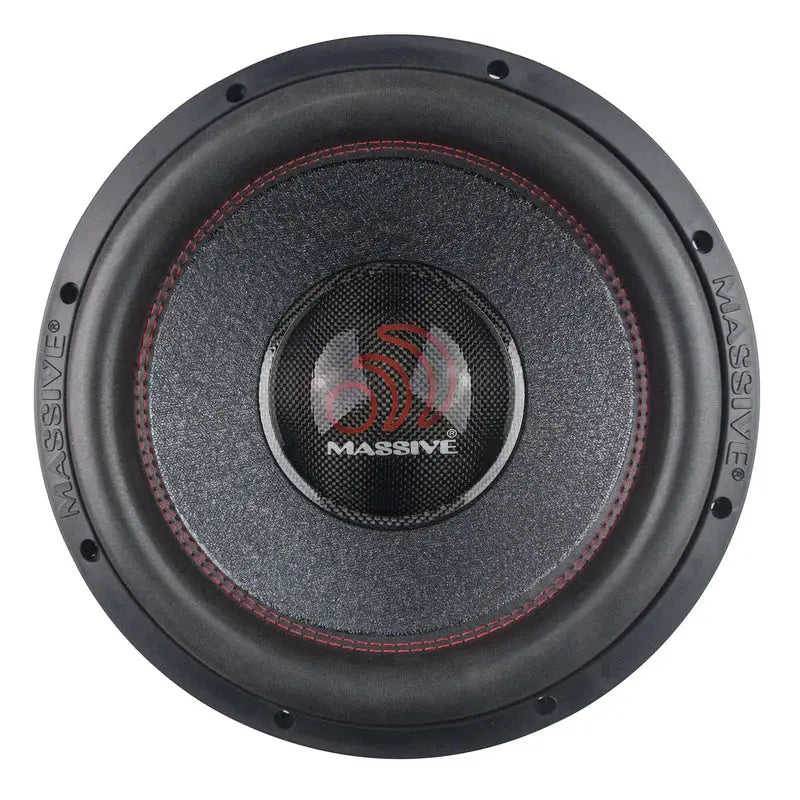 Massive Audio Massive Audio H124X - 12" 2000 Watts RMS Dual 4 Ohm 3" V.C. Mega Subwoofer - Car Audio