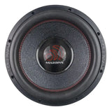 Massive Audio Massive Audio H124X - 12" 2000 Watts RMS Dual 4 Ohm 3" V.C. Mega Subwoofer - Car Audio