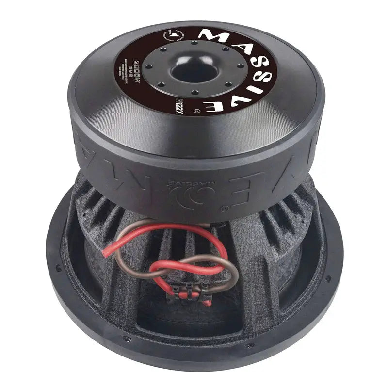 Massive Audio Massive Audio H122X - 12" 2000 Watts RMS Dual 2 Ohm 3" V.C. Mega Subwoofer - Car Audio