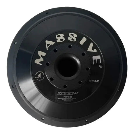 Massive Audio Massive Audio H154X - 15" 2000 Watts RMS Dual 4 Ohm 3" V.C. Mega Subwoofer - Car Audio