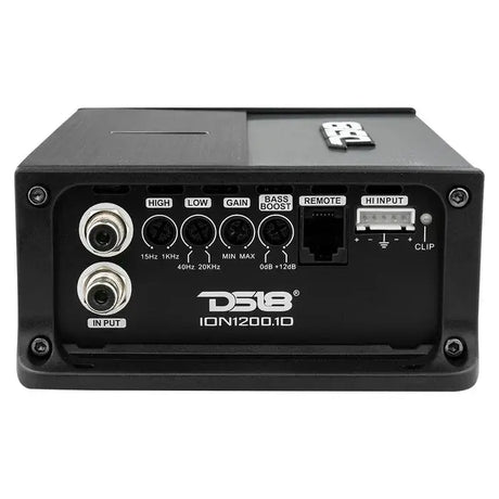 DS18 DS18 ION1200.1D Compact Full-Range Class D 1-Channel Amplifier 1200 Watts RMS - Car Audio