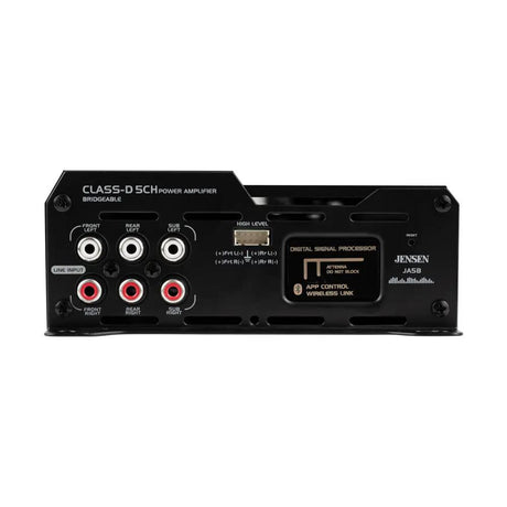 Jensen 815 Watts Class D 5-Channel Amp with Bluetooth App Control – JA5B