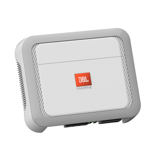 White JBL Marine A600 monoblock amplifier
