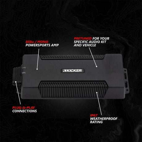 2017-2026 Can-Am® X3, Phase-3 V-Spec 3-Speaker 1650watt System w/MRB4