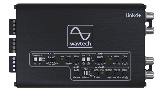 Wāvtech Wāvtech link4+ 4-Channel LOC w/autoBASS, Matrix Summing and Remote - Car Audio
