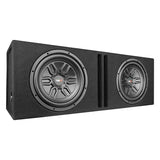 DS18 DS18 LSE-212A Bass Package 2 X SLC-MD12 In a Ported Box with S-1500.1/RD Amplifier and 4-GA Amp Kit 1000 Watts - Car Audio