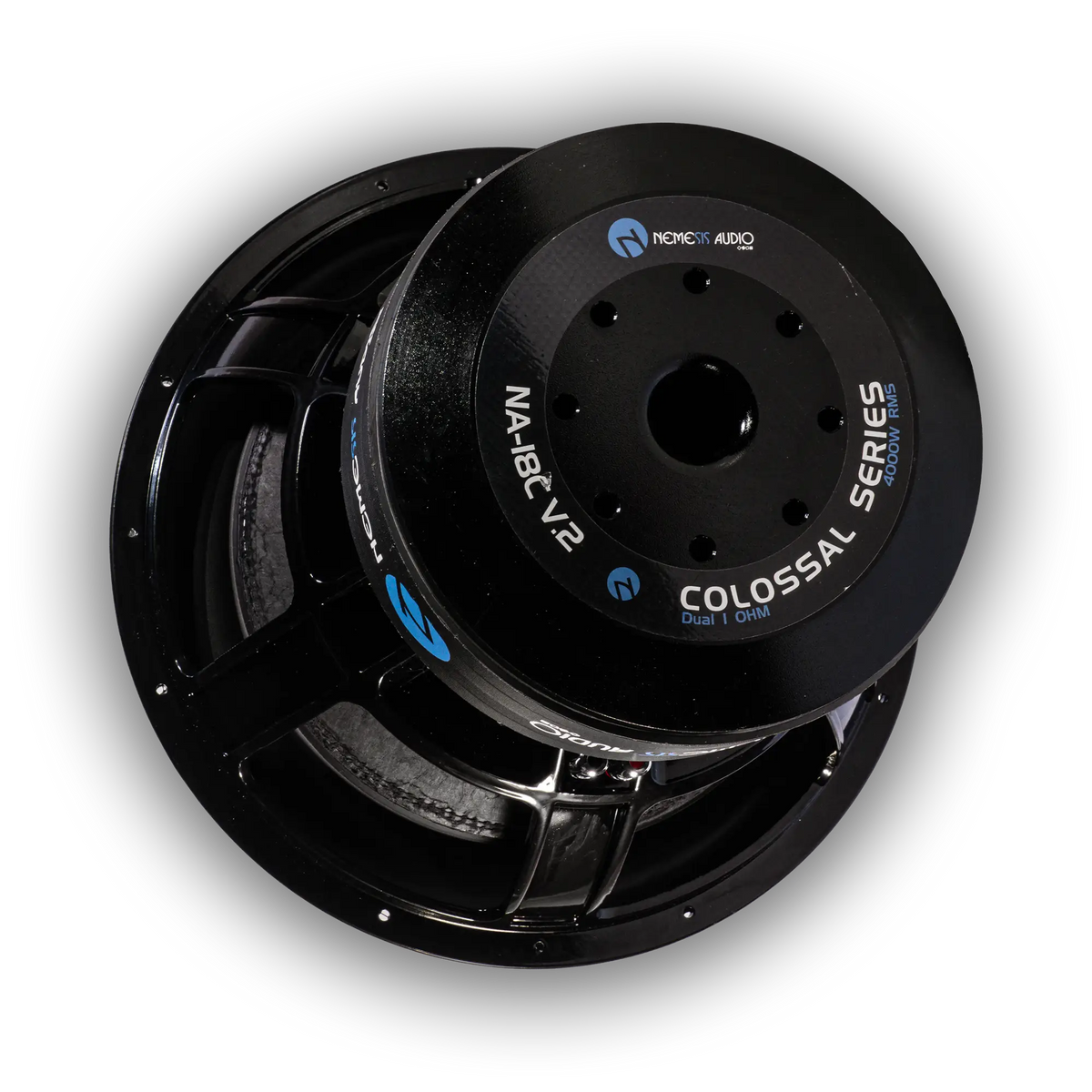 Nemesis Audio Nemesis Audio NA-18Cv.2 (D1) 18â€³ 8000W Max Dual 1-Ohm Voice Coil Colossal Series Car Subwoofer - Car Audio