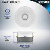 DS18 NXL-T1 Mode 1 mounting graphic: 96 mm overall diameter, 40 mm mounting depth and 70 mm cutout