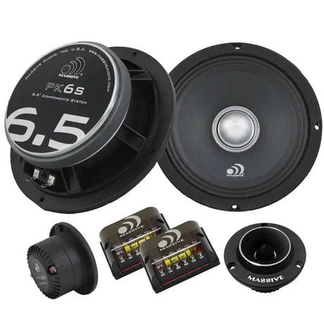 Massive Audio Massive Audio PK6S 6.5" 2-Way Component Speakers - Car Audio