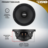 DS18 PROJECT360 - High-Sensitivity Mid-High Loudspeakers with Neodymium Magnet and Rotating Recone Design For Quick Repair,