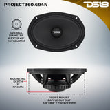 DS18 PROJECT360 - High-Sensitivity Mid-High Loudspeakers with Neodymium Magnet and Rotating Recone Design For Quick Repair,