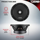 DS18 PROJECT360 High-Sensitivity Mid-High Loudspeaker with Bullet Rotating Recone Design For Quick Repair, product image 78
