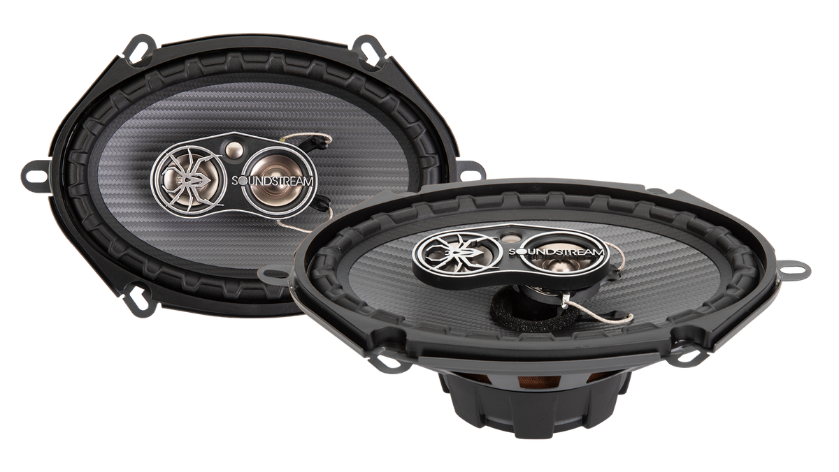 Soundstream PS-57 5x7" 4-Way Full Range Coaxial Speakers (Pair)