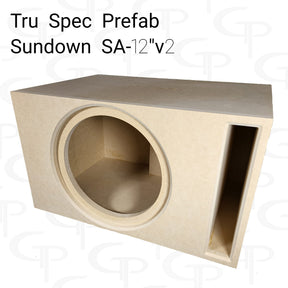TRU SPEC Prefab Single 12" Subwoofer Enclosure Sundown SA 12v2