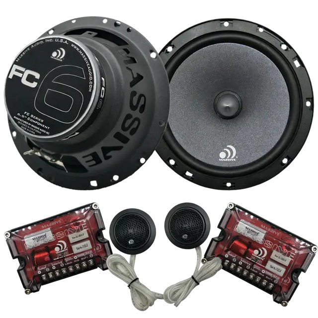 Massive Audio Massive Audio FC6 6.5" 2-Way Component Speakers - Car Audio