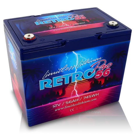 Limitless Lithium Limitless Lithium Retro Pro 56 Group 24 Lithium Battery - Car Audio