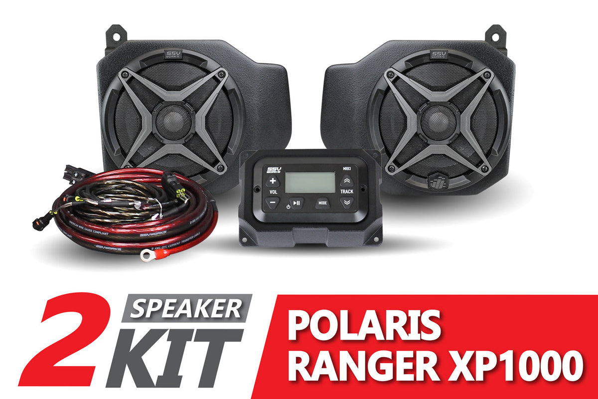 SSV Works 180-RG4-2A Polaris Ranger XP1000 Audio System