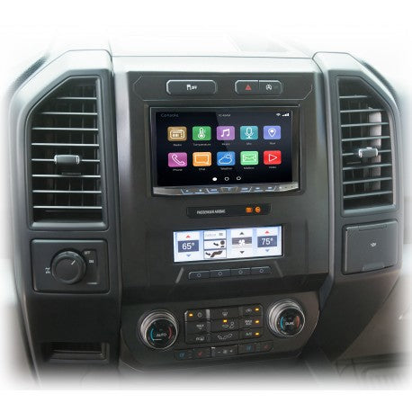 PAC RPK4-FD2101 — Serialized*** 2015-2019 FORD F-SERIES PICKUP (8" radio) RADIO REPLACEMENT KIT WITH INTEGRATED CLIMATE CONTROLS
