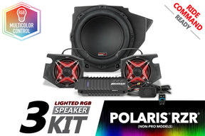 2014-2023 Polaris RZR V-Spec 3-Speaker Plug-&-Play Kit for Ride Command