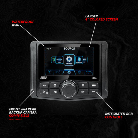 2020-2024 Polaris® RZR PRO Series Phase-5 V-Spec 5-Speaker 1400watt System w/MRB4