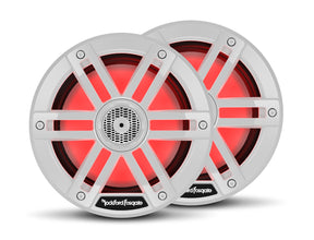 Rockford Fosgate M1-65 6.5-inch marine speaker pair with white grilles