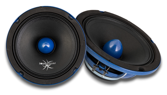 Soundstream SPM.654BN 6.5" Pro Audio Midrange Die-cast Neodymium Bullet Speaker - Pair