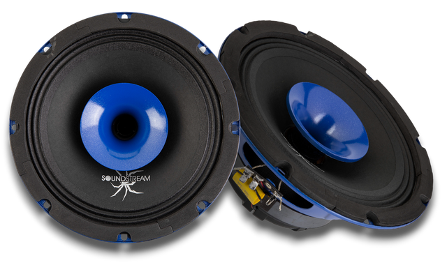 Soundstream SPM.804C 8" Midrange Pro Audio Loudspeaker w/ Super Compression Tweeter - (Pair)