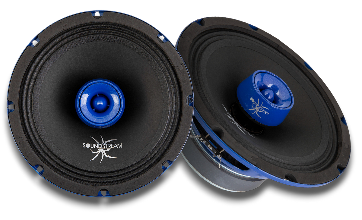 Soundstream SPM.804T 8" Pro Audio Midrange Speaker with Super Tweeter (Pair)