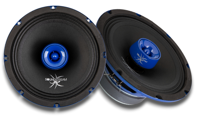 Soundstream SPM.804T 8" Pro Audio Midrange Speaker with Super Tweeter (Pair)