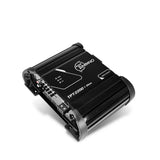 Timpano TPT-2200 1-ohm amplifier, angled view