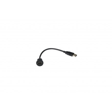 PAC USBDMA1 — 12 INCH SHORT USB DASH MOUNT ADAPTOR CABLE. CONNECTS TO ANY STANDARD USB CABLE. USB TYPE A MALE TO USB TYPE A FEMALE