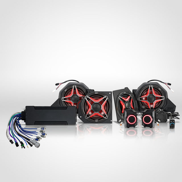 2024-2027 Polaris Xpedition ADV & XP, 1800w 7-Speaker Phase-5 V-Spec Plug-&-Play Audio Kit For Ride Command