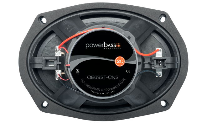 Powerbass OE692T-CN2 2Î© 6x9" Chrysler Nissan Direct Fit Thin Mount