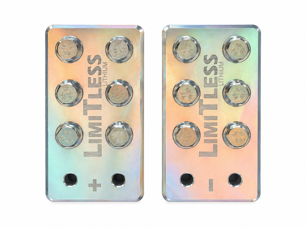Limitless Lithium 6 Spot Battery Terminals (pair) Lug Style