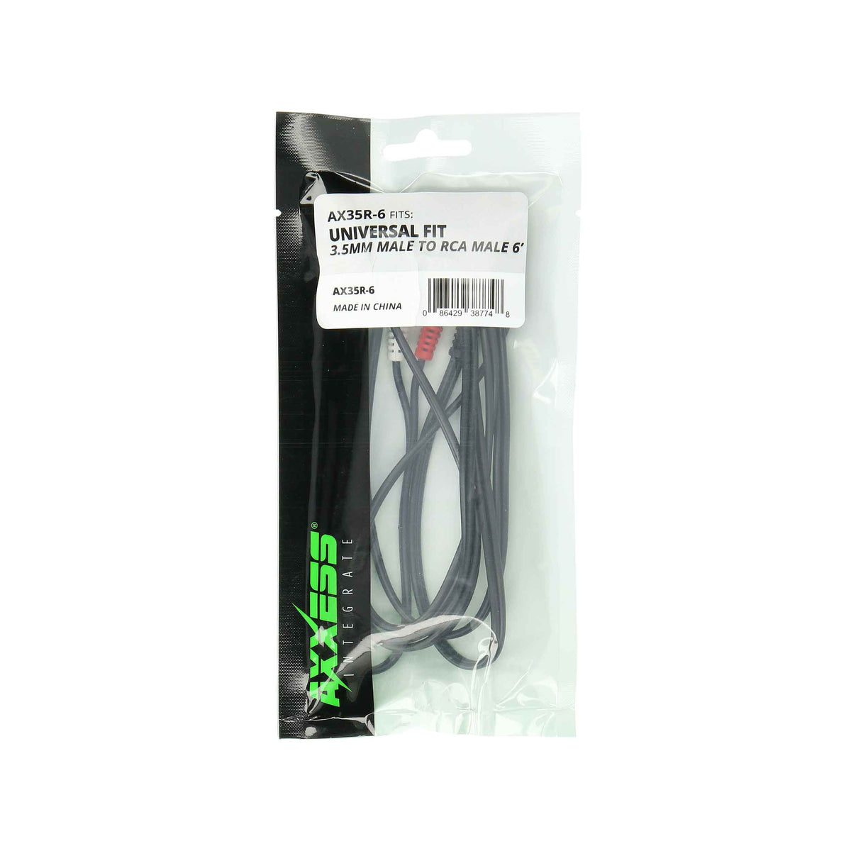 3.5mm Male to RCA Male | 6 ft. — AX35R-6
