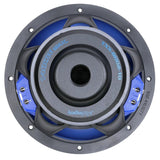 Rear view of an Audiopipe subwoofer showing the labeled magnet base and central vent