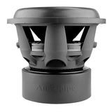 Audiopipe subwoofer, side view showing the open basket and large motor housing