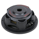 Opposite rear angle of an Audiopipe TXX-FB1000-S4 subwoofer showing its labeled magnet and side terminals