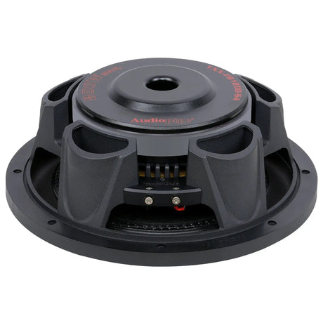 Rear view of shallow subwoofer showing its low-profile basket and magnet