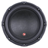 Audiopipe subwoofer with a black cone and small red badge, front view