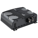 Audiopipe APHF-1500D-H2 amplifier, angled power-terminal view