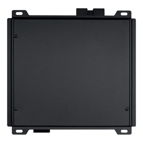 Audiopipe amplifier underside showing a flat black base plate and mounting tabs