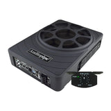 Audiopipe low-profile amplified subwoofer with a remote level control