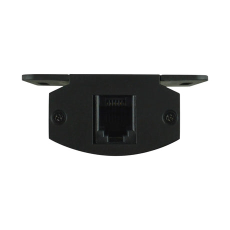 Rear of bass-level remote showing its cable socket