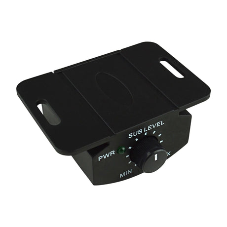 Audiopipe remote subwoofer level control with adjustment knob and mounting bracket